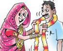 Third-time ’groom’ gets a thrashing by wives